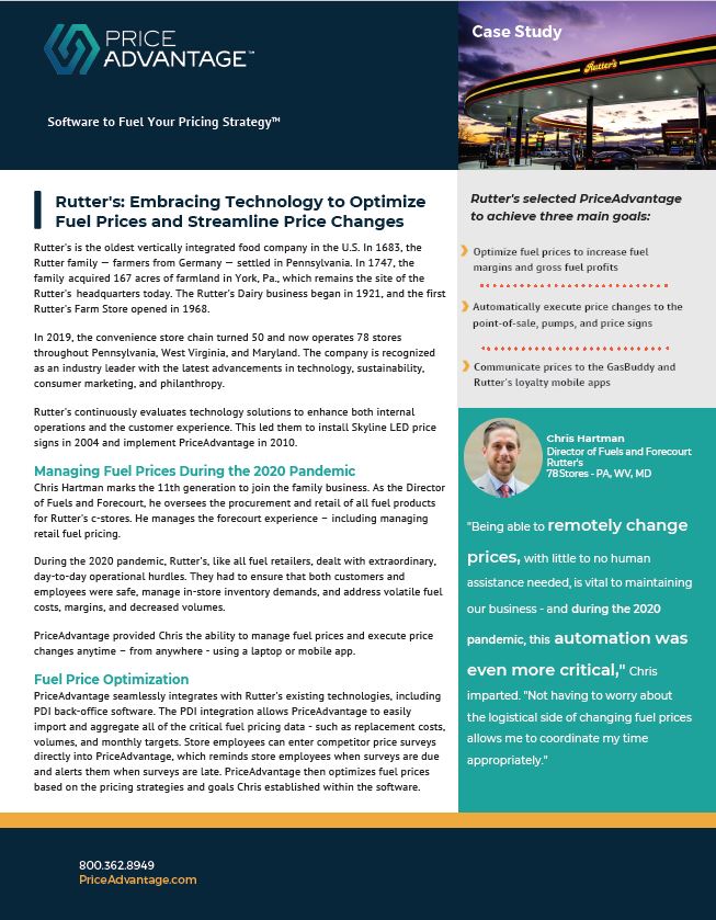 Rutter's Case Study Rutter's Case Study