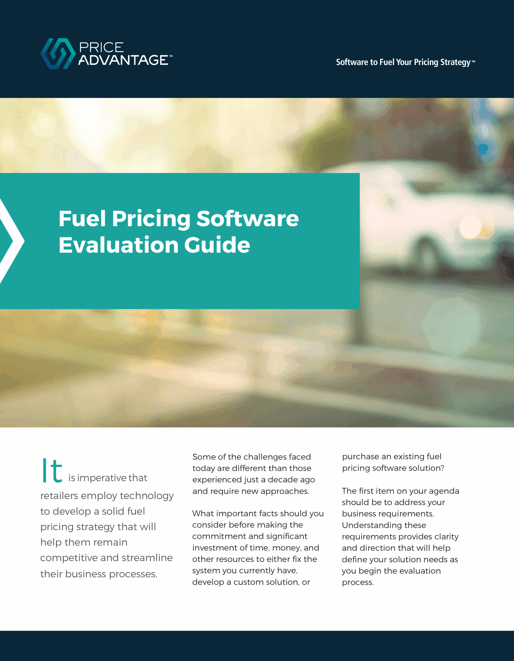 Fuel Pricing Software Evaluation Guide PriceAdvantage